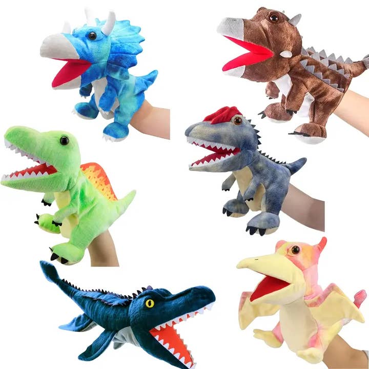giftland – Engroshandel Dukke – Børn og baby – Dinosaur plysdyr hånddukker