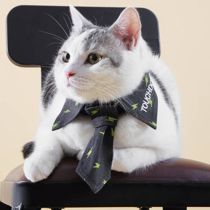 Pet Life – wholesale Halsband - Hund – Touchdog® svart mönster Lättjusterbart kardborreband Designertillbehör Modehundslips1