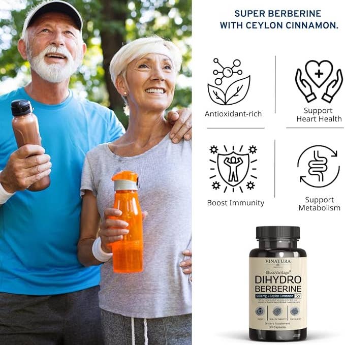 VINATURA SUPPLEMENTS - Wholesale Oral Supplement/Vitamin - DihydroBerberine with Ceylon Cinnamon3