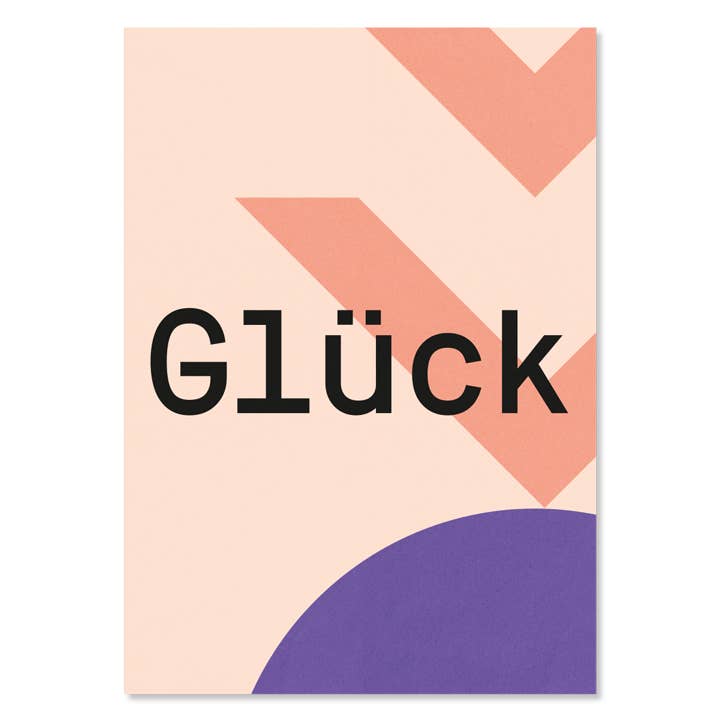 Grußkarte Glück für den Großhandel von Kleine Prints