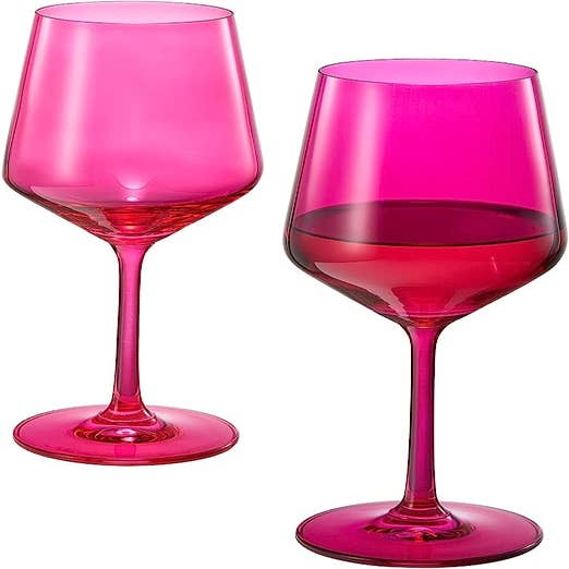 Fluorescent Pink Champagne Coupe 12oz