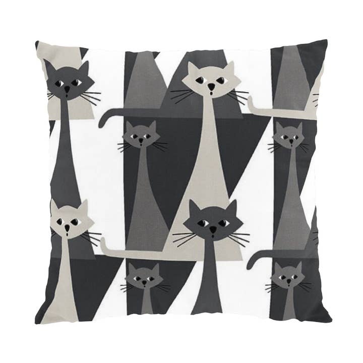 Kitty Grå Pudebetræk for engroshandel hos Arvidssons Textil