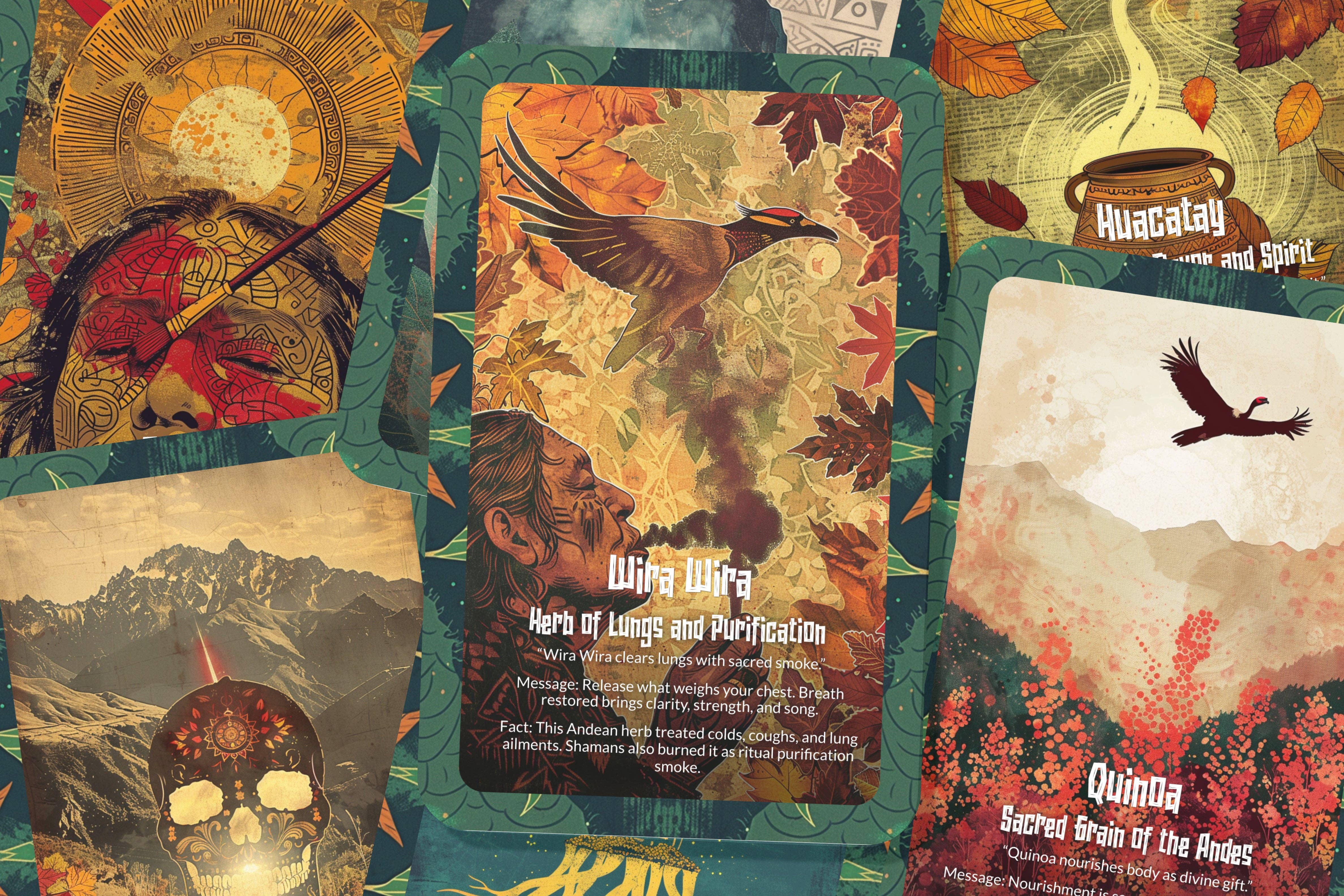 Ibiza Tarot USA - Wholesale Tarot Cards - Andean Herbs Mountain Medicine Oracle Deck – 22 Cards4