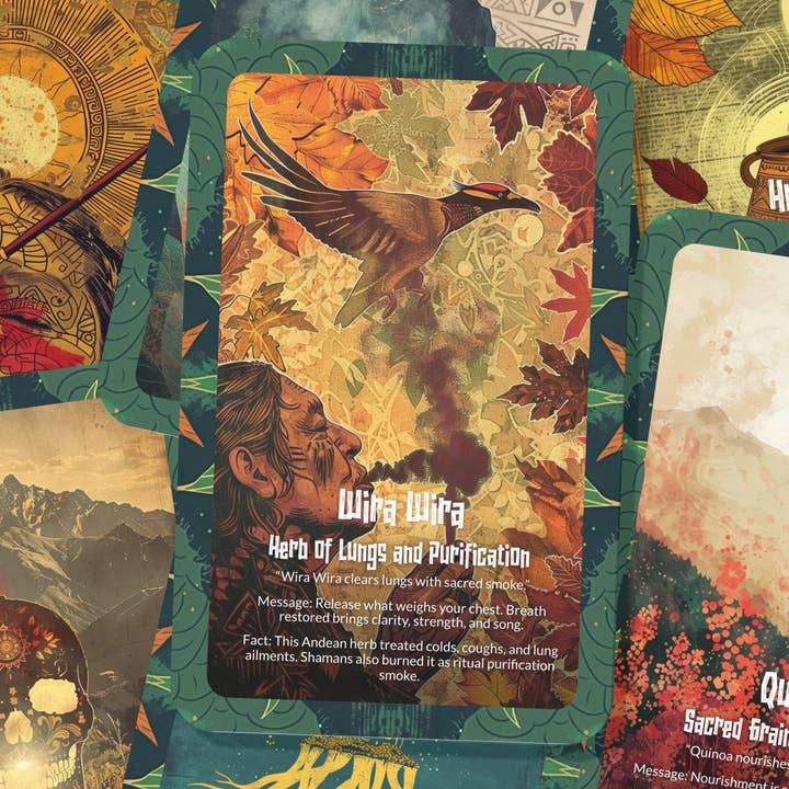 Ibiza Tarot USA - Wholesale Tarot Cards - Andean Herbs Mountain Medicine Oracle Deck – 22 Cards4