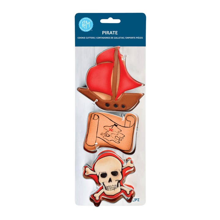 Pirate 3 PC Cookie Cutter Set for wholesale by R&M International