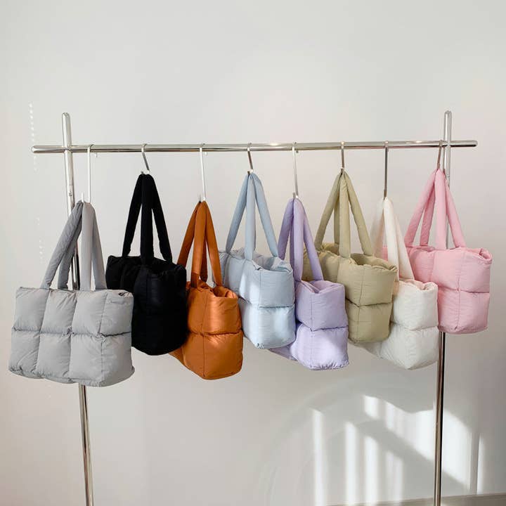 Sweetkama – Engroshandel Tote bag - Dame – Sweetkama dame skuldertaske i ensfarvet polstret skumdesign SKAB413418