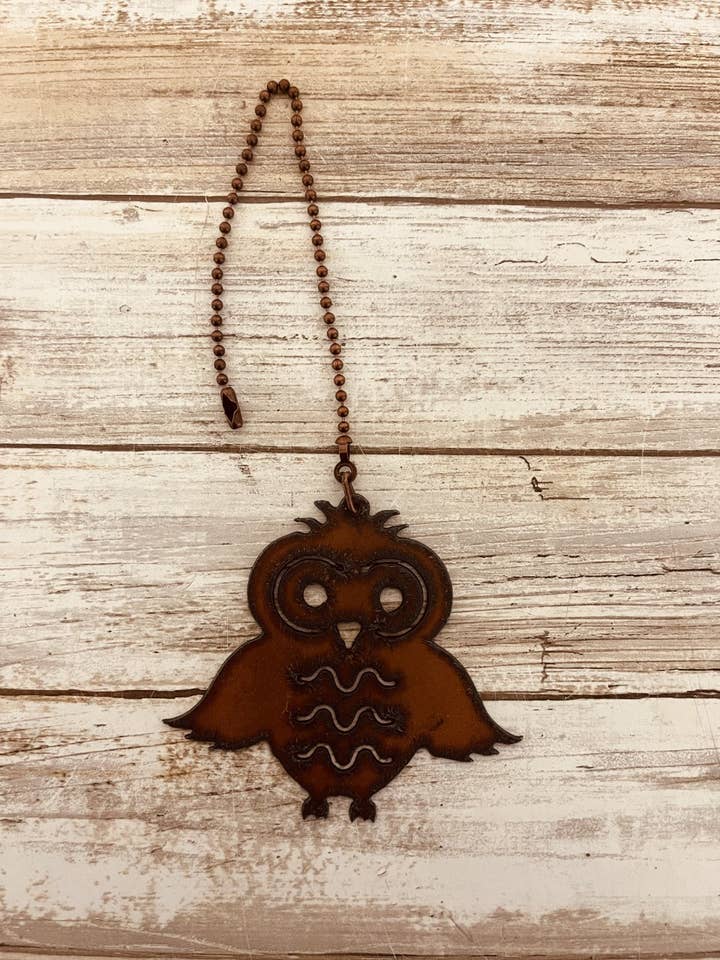 Owl Fan Pull for wholesale by Universal Ironworks USA