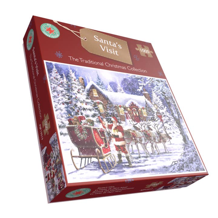 Santa's Visit 1000 Piece Jigsaw Puzzle for wholesale by All Jigsaw Puzzles