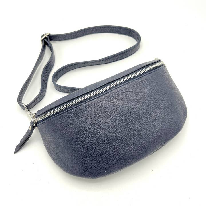 Suie Valentini srl - Vendita all'ingrosso Borsa a tracolla - Donna - Marsupio in pelle genuina Made in Italy, art. 112466