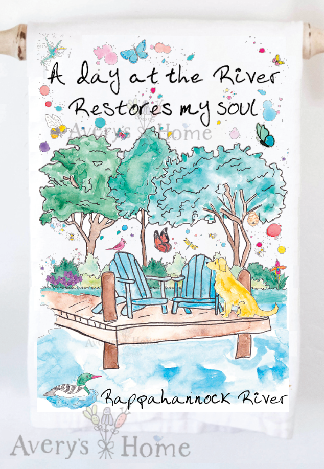 Avery's Home - Wholesale Tea Towel - A Day at the Lake or River Customizable Tea Towel36