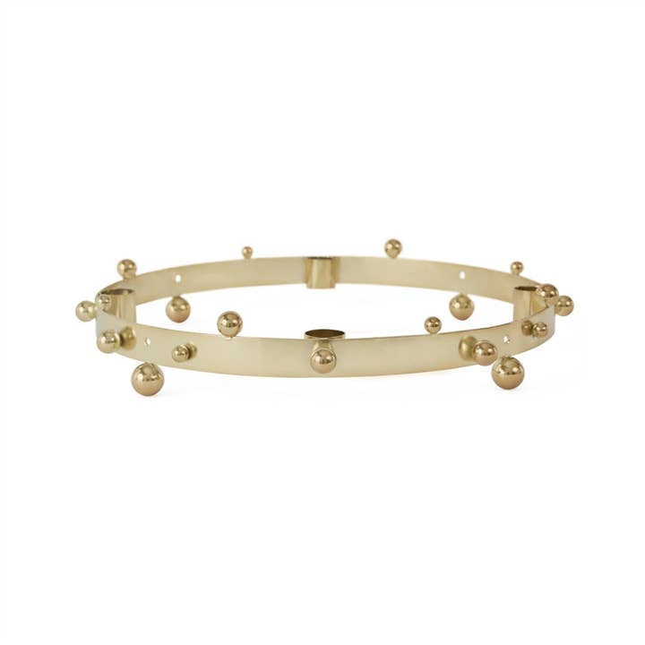 Pearl Advent Candleholder - Brass and other Purchase Wholesale advent candles. Free Returns & Net 60 Terms on Faire trending on Faire.