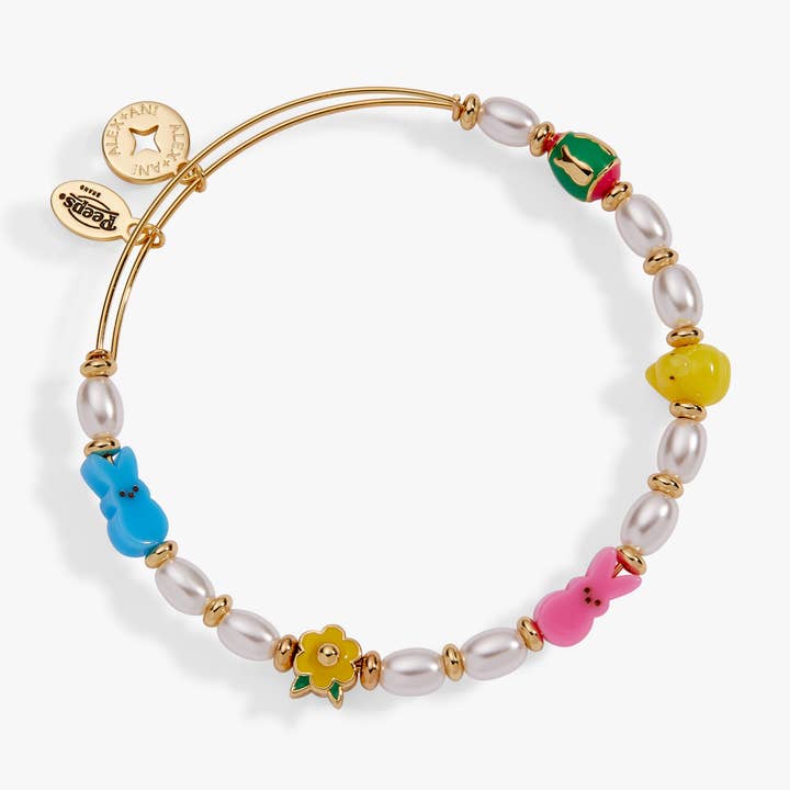 PEEPS® Chick and Bunny Beaded Bangle for wholesale by Alex and Ani