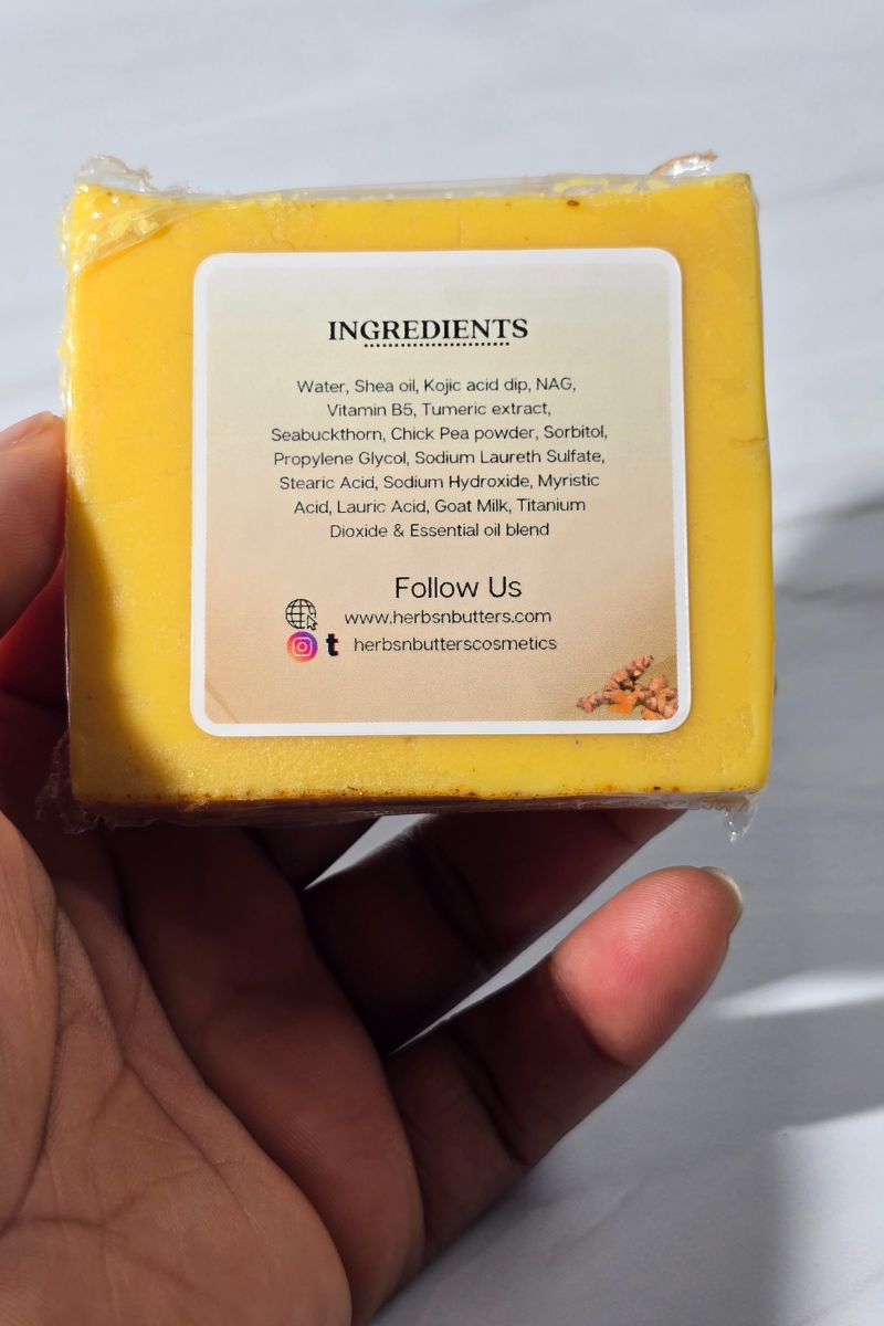 Herbs 'N Butters - Venta al por mayor Pastilla de jabón - Jabón iluminador Kojic Acid Ultimate Glow4