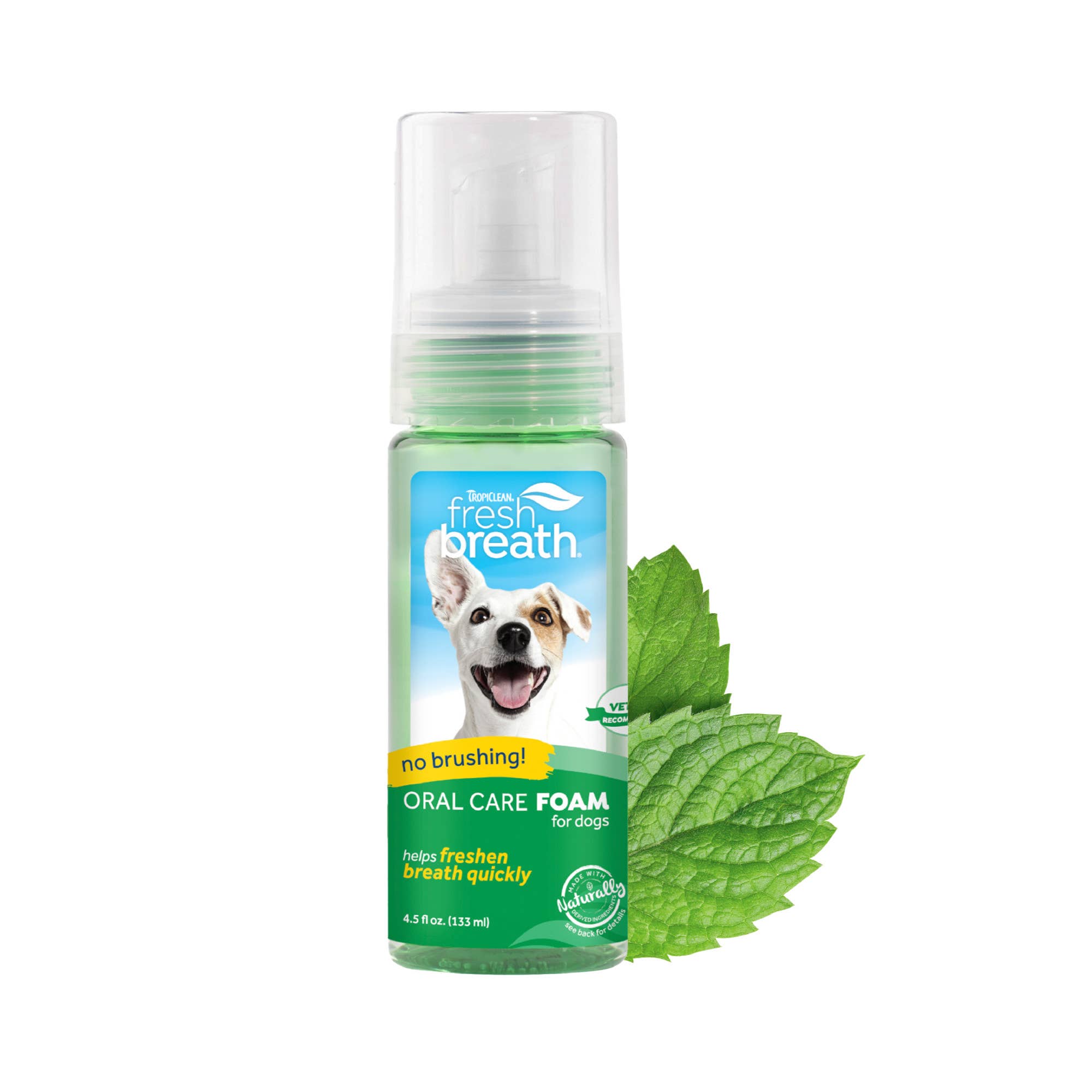 Pet Palette Distribution - Wholesale Pet Toothpaste - Dog - TropiClean Fresh Breath Mint Foam for Pets, 4.5oz1