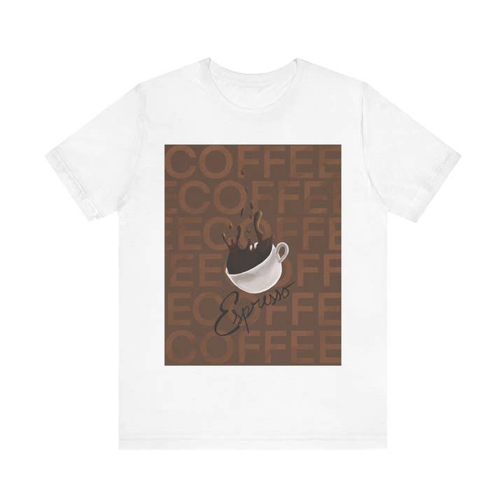 Espresso Print - Unisex Jersey Short Sleeve Tee for wholesale by Art By Hedwyn