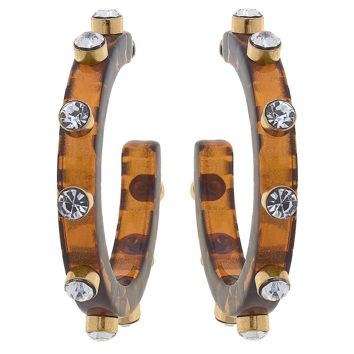 Canvas Style – Engroshandel Hoops – Renee harpiks og Rhinestone Hoop Øreringe26