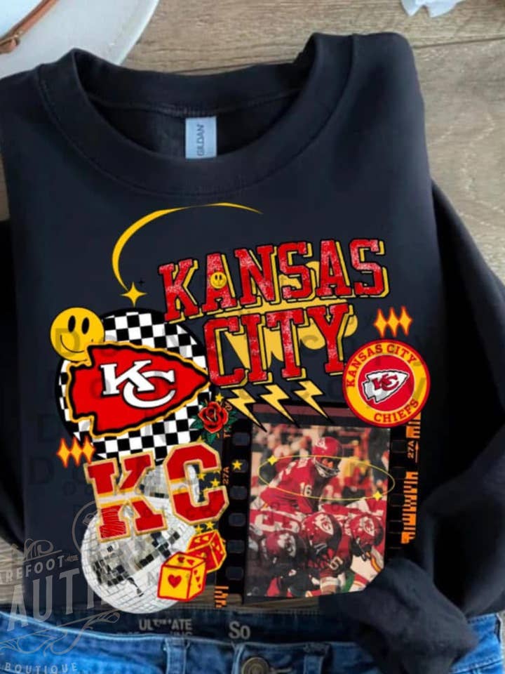 Barefoot Beauties - Wholesale Graphic Sweatshirt - Women's - How ‘Bout Them Chiefs?!0