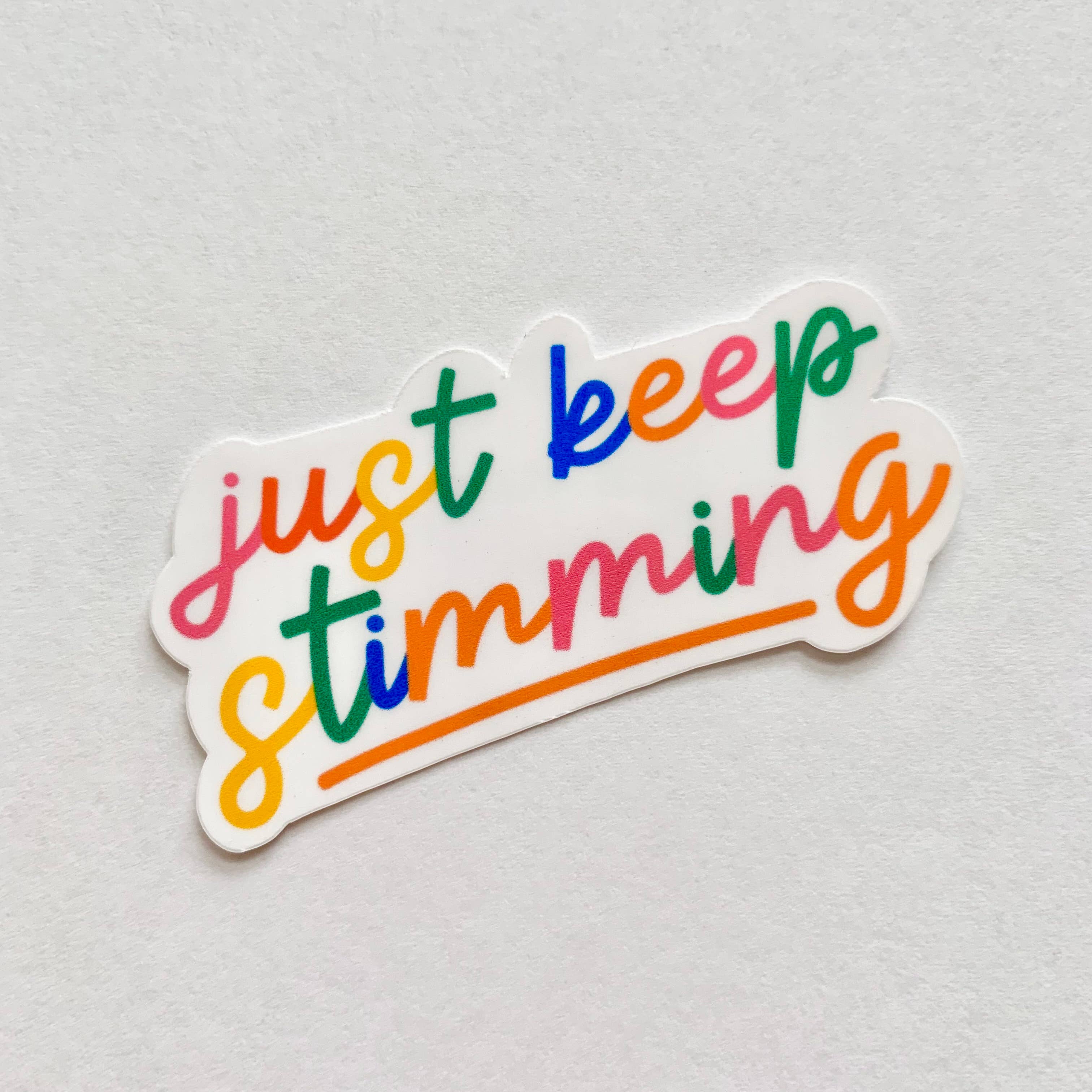 Happyish Brand - Wholesale Sticker - Just Keep Stimming - Pro Autism Spectrum Acceptance Sticker2