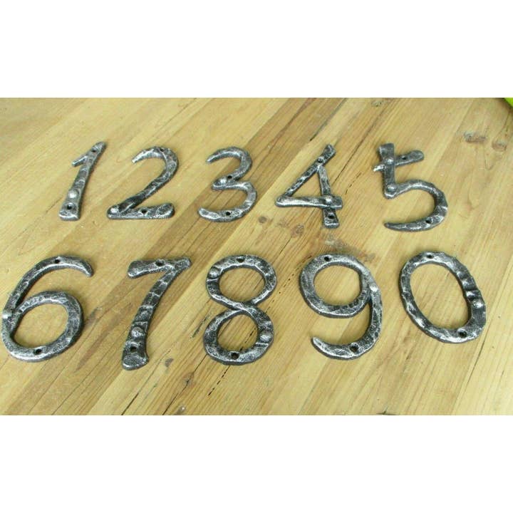 CAST IRON NUMBERS SETS 0-9 for wholesale by Midwest Craft House