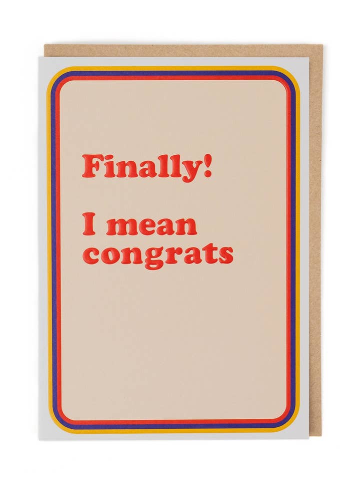 CONGRATULATIONS for wholesale by Cath Tate Cards