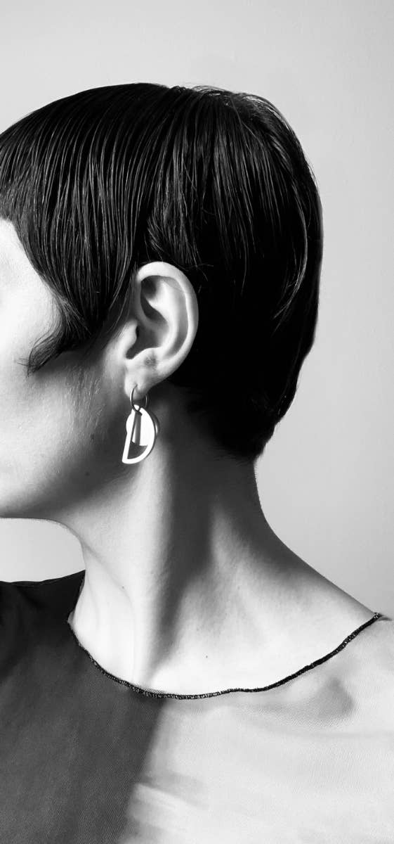 mimimono – wholesale Hoop earrings – Recycled plastic hoop earrings SUN & MOON1