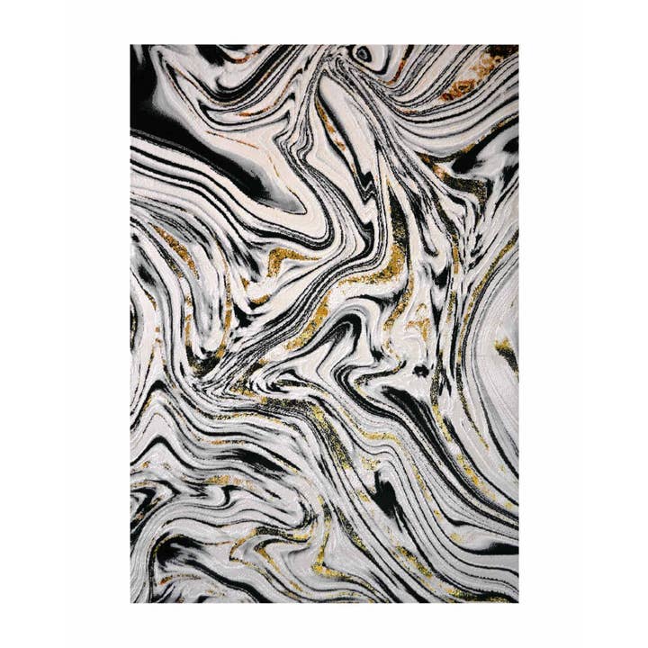 Turkish Area Rug Gamma Premium Collection Gold/Gray 412A for wholesale by Rug Star USA