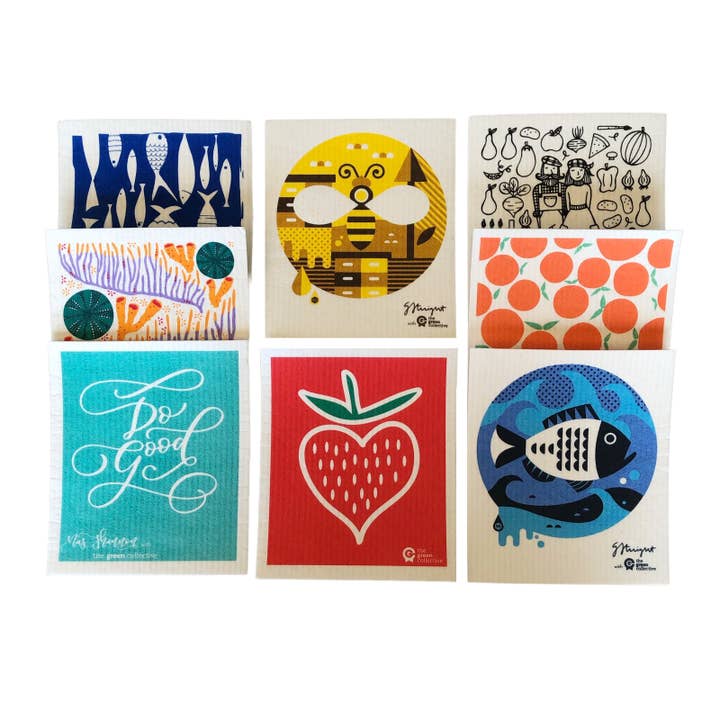 The Green Collective - Wholesale Dishcloth - SPRUCE Dishcloth Collection of 45 | Mixed Designs9