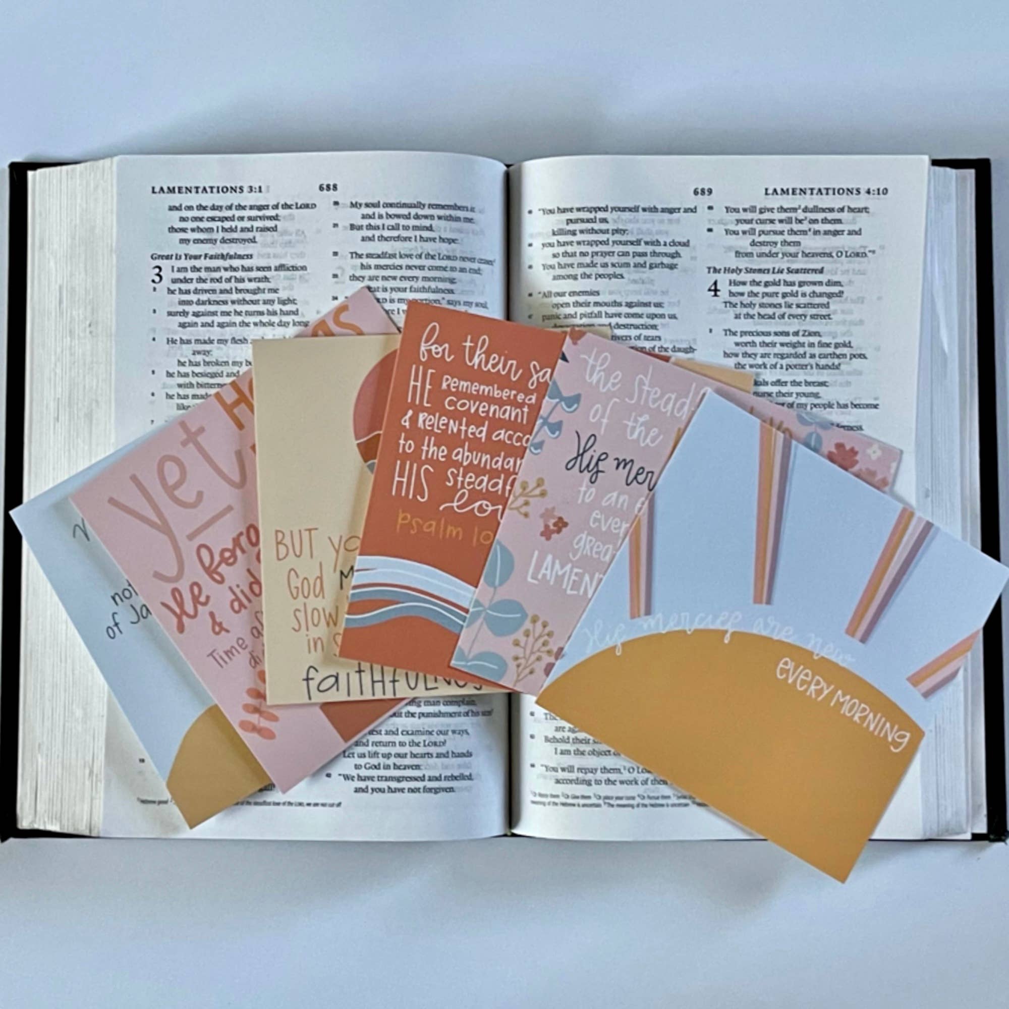 swaygirls - Wholesale Religious Card - Scripture Cards | Lamentations 3:22-23 | Prayer Cards12