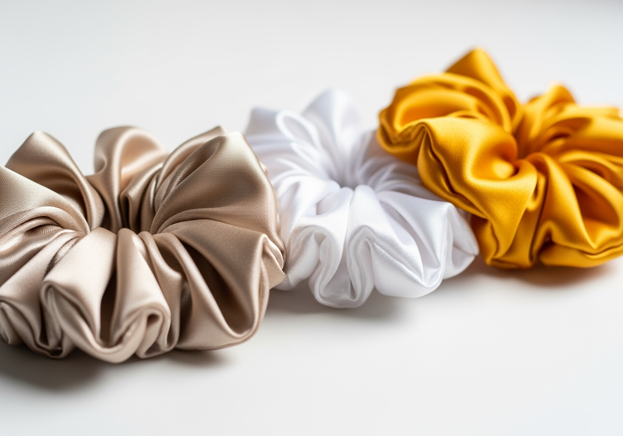 The Blissful - Vendita all'ingrosso Scrunchie - Donna - Fasce per capelli in raso setose per sposa e damigella5