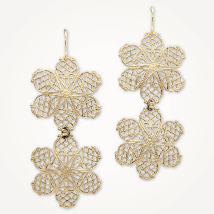 Fiore Filigranörhängen för wholesale av Beatrixbell Handcrafted