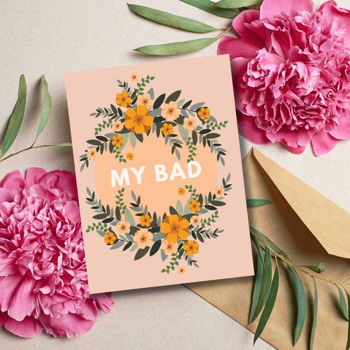 My Bad Card for wholesale by As Told By Ellie