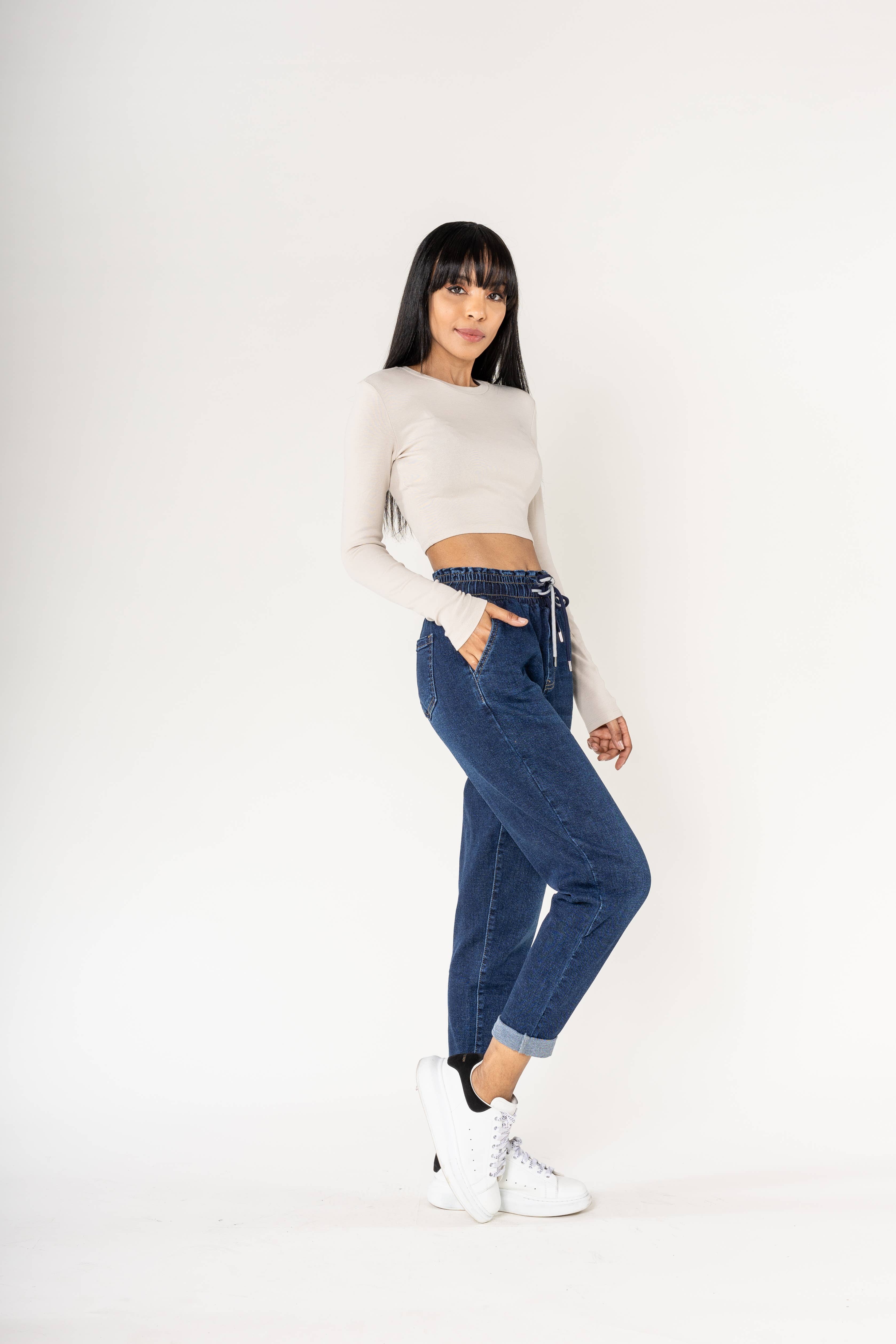 Nina Carter - Wholesale Pants - Women's - Panta jogg leopard elastic waist with drawstring P50029