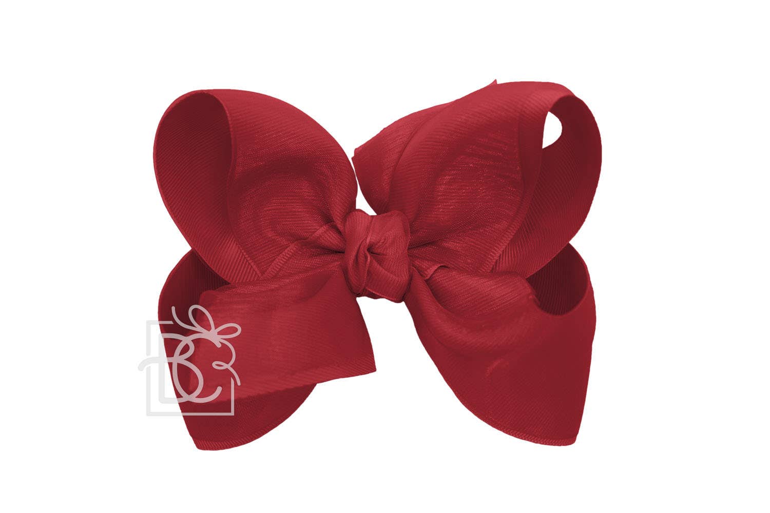 Beyond Creations, LLC – wholesale Hair bow – Kids – LAYERED ORGANZA/GROSGRAIN BOW ON CLIP67