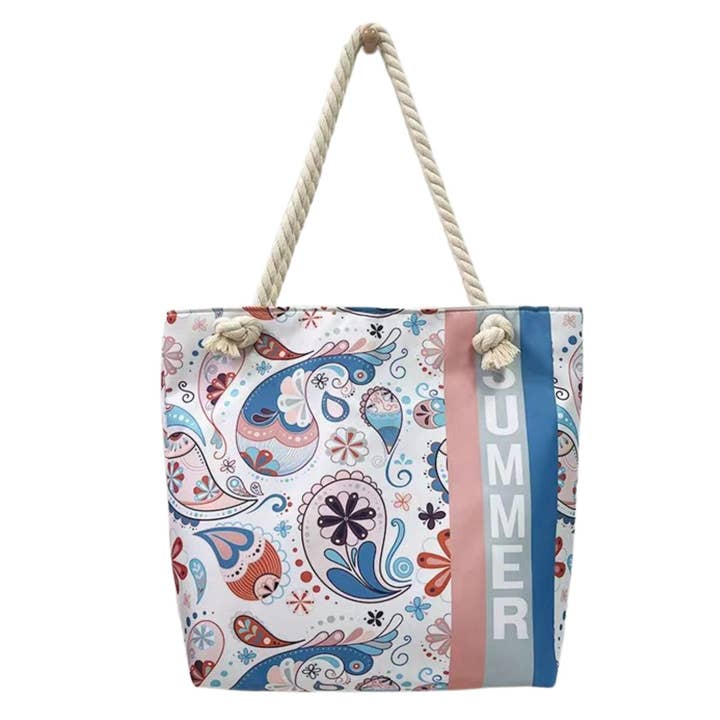 white Beach bag - Summer for wholesale on Faire