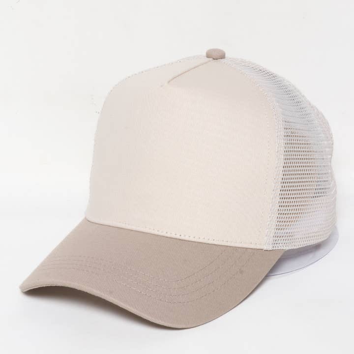 David And Young - Wholesale Trucker Hat - Unisex - 5 Panel Two Tone Mesh back Baseball Cap