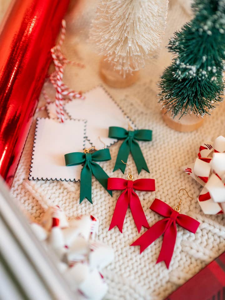 Large Holiday Bow Dangles for wholesale by A Little Selah