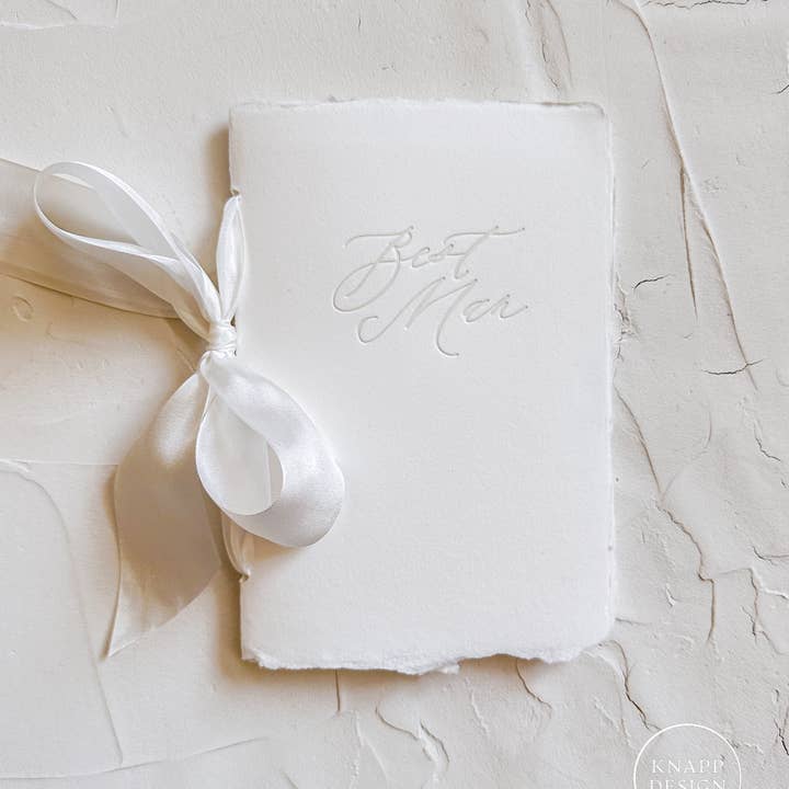 Knapp Design Co. – Großhandel Hochzeitskarte – Best Man TOAST/SPEECH Buch, Buchdruck