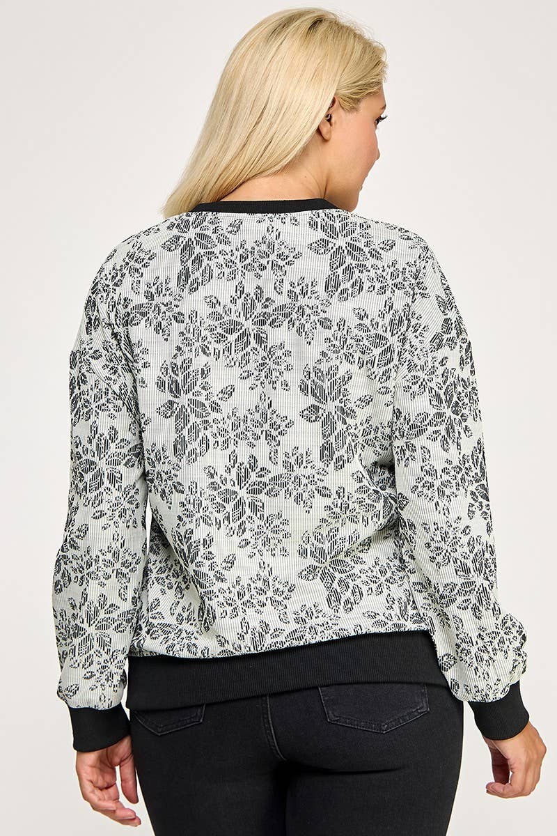 Vanilla Monkey - Wholesale Knit Top - Women's - Plus Long Sleeve Sweater Top3