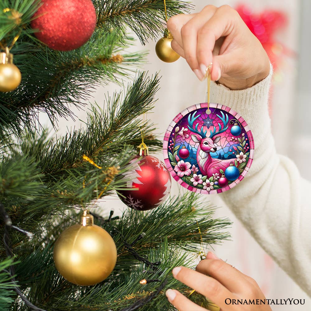 OrnamentallyYou - Wholesale Ornament - Mystical Yuletide Deer Pink Themed, Christmas Tree Decor7