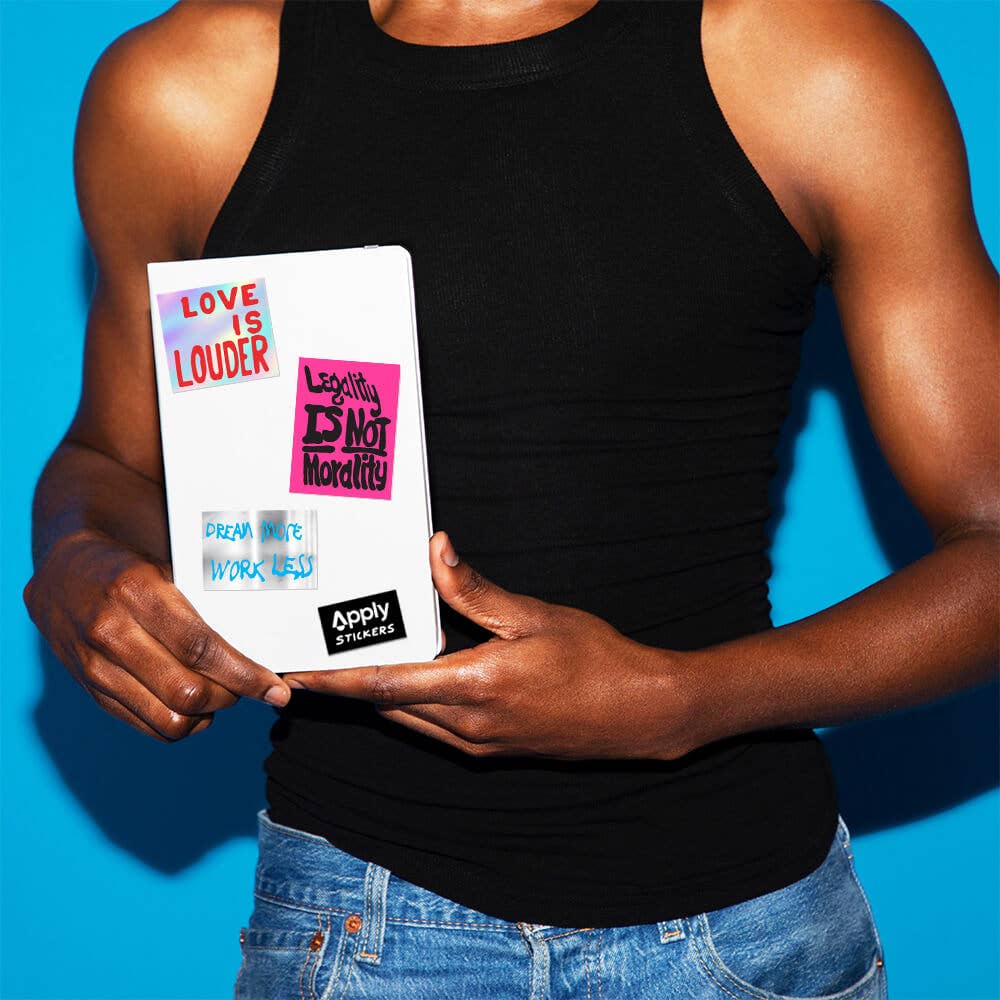 Apply Stickers - Wholesale Sticker - Love Is Louder by Sam Durant - Die-Cut Sticker (Valentines)1