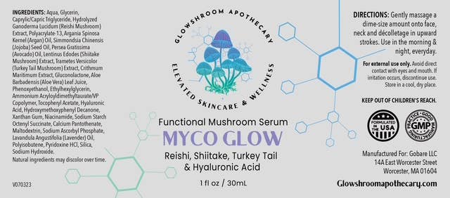 Glowshroom Apothecary - Wholesale Facial Serum/Concentrate - Myco-A + Collagen – Mushroom, 1% Retinol & Collagen Serum2