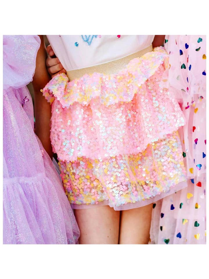 Saia de Lantejoulas Pastel por atacado de Three Wildflower Designs