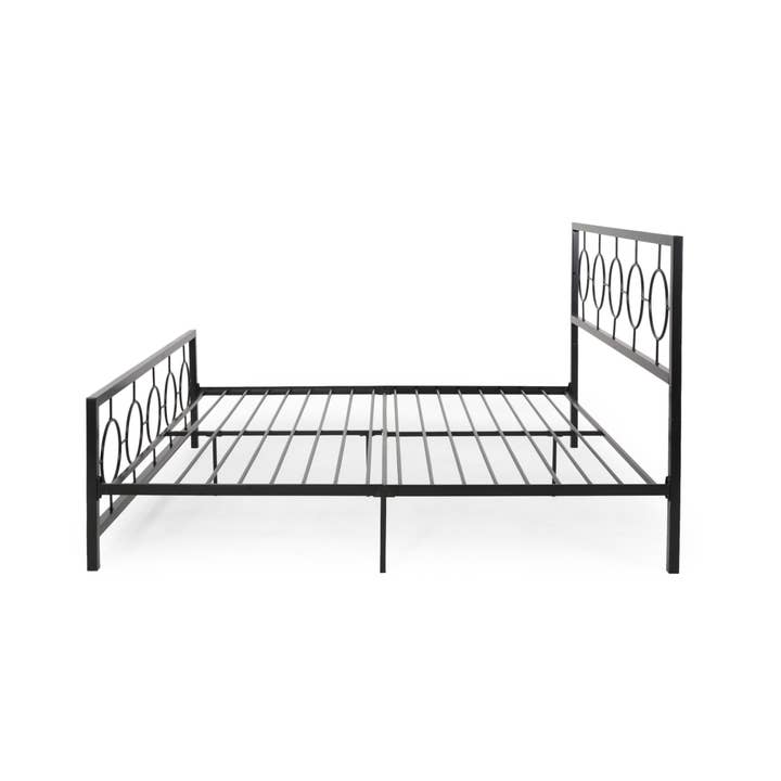 39F Inc. - Wholesale Bedroom Furniture - King size Classical Metal Bed Frame with Circular -Canada4