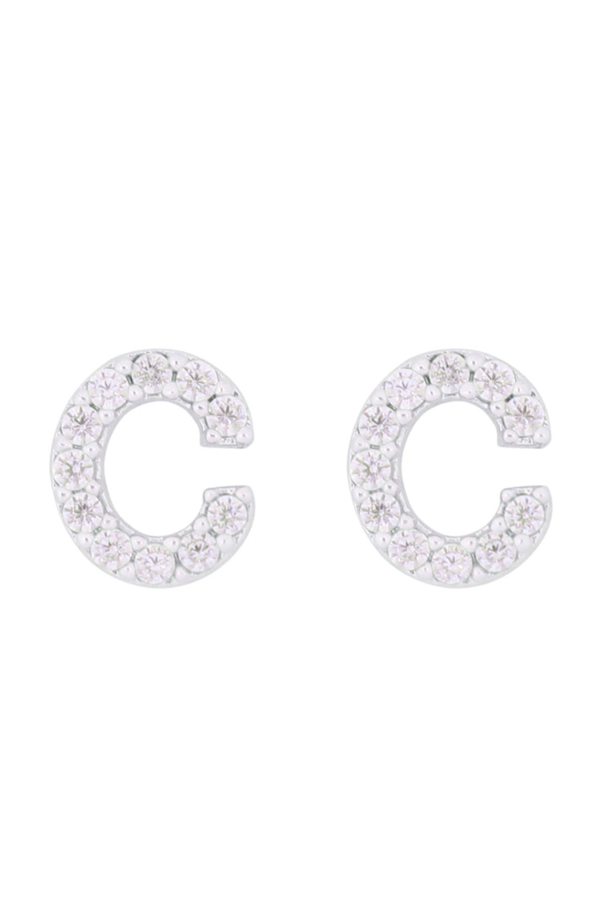 MYS Wholesale Inc - Wholesale Stud/Post Earrings - Cubic Zirconia Initial Earrings8