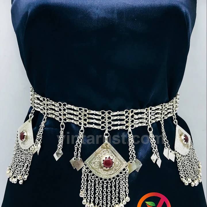 vintarust - Wholesale Belt - Women's - Tribal Boho Belly Chain, Afghan Kuchi Belly Dance Belt3