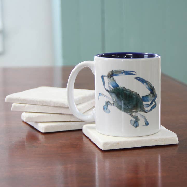 MUG3114 (MUG60) - Blue Crab 11oz. Mug for wholesale by Paint The Town
