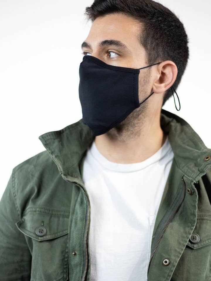 Large Black Face Masks for wholesale by KA Athleisure