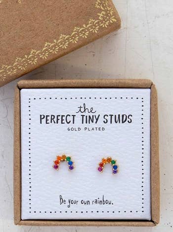 Perfect Tiny Studs Rainbow for wholesale by Care & Share Giftware