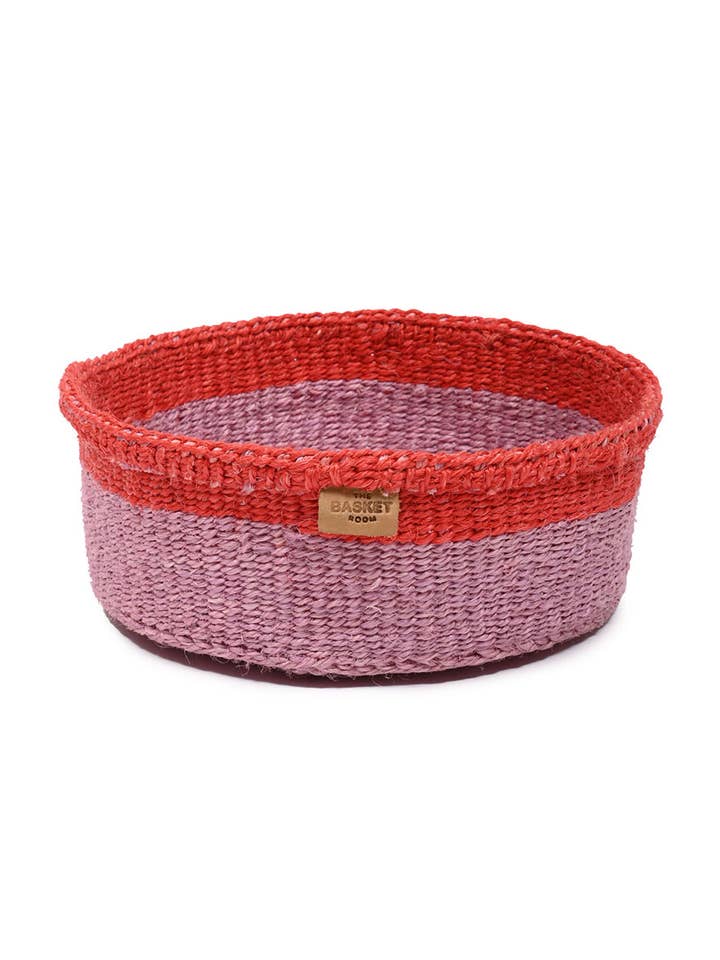 JUKUMU: Paarse & Rode Rand Pruimen Broodmand | Cadeaumand | Kerstpakket | Snuisterijenmand | Servies voor wholesale door The Basket Room