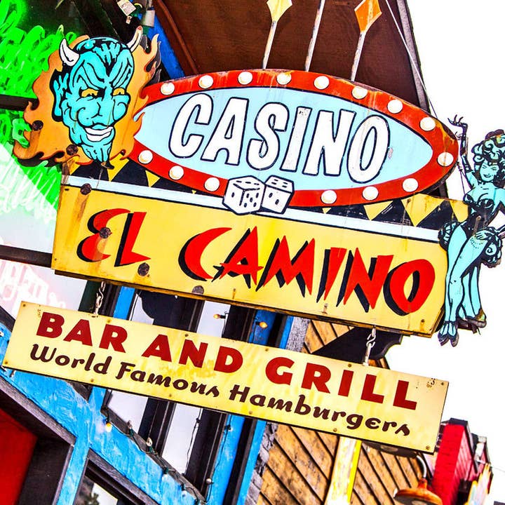 Casino El Camino Ceramic Coaster for wholesale by South Austin Gallery